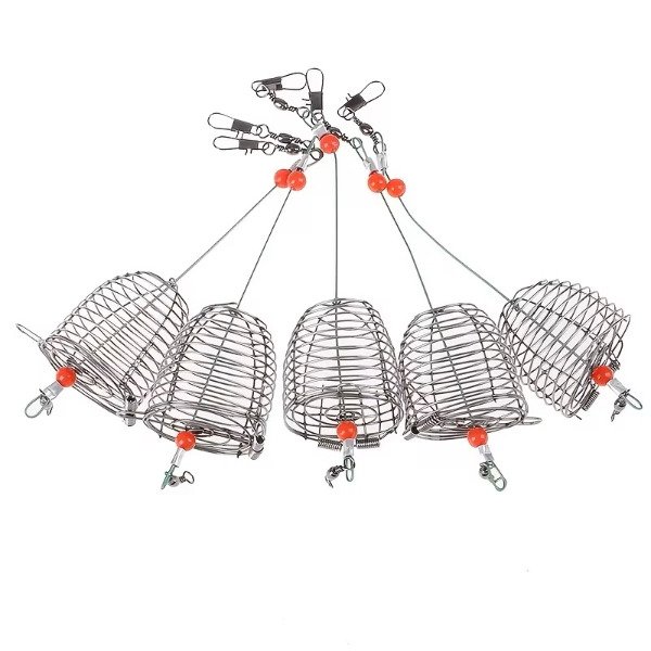 Producto - Linea de Fondo Cestillo Cebador Acero Inoxidable Tamaño S Carpa Boga - 5