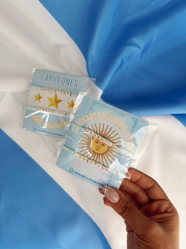 Producto - Pulseras Argentina Tejidas