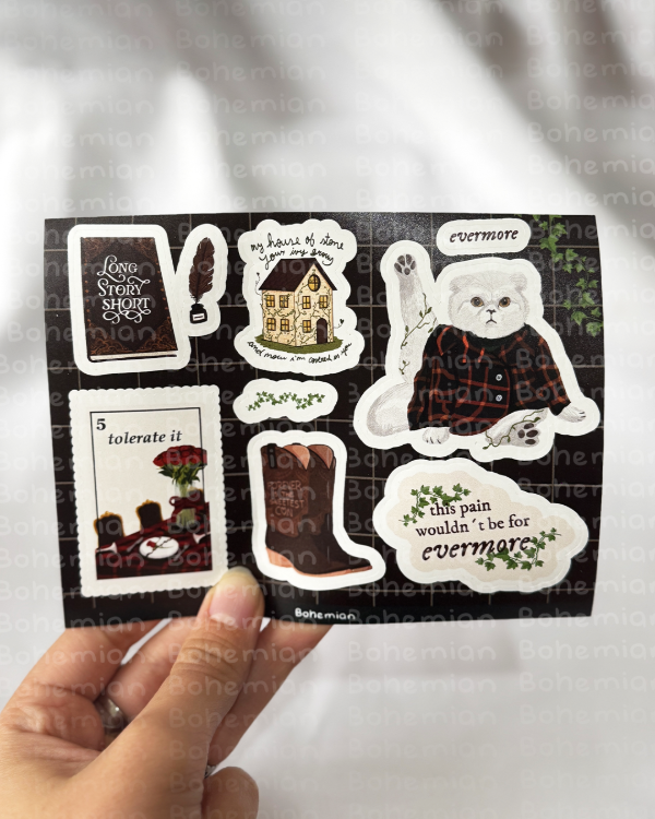 Producto - Plancha EVERMORE Taylor - Planchas de stickers