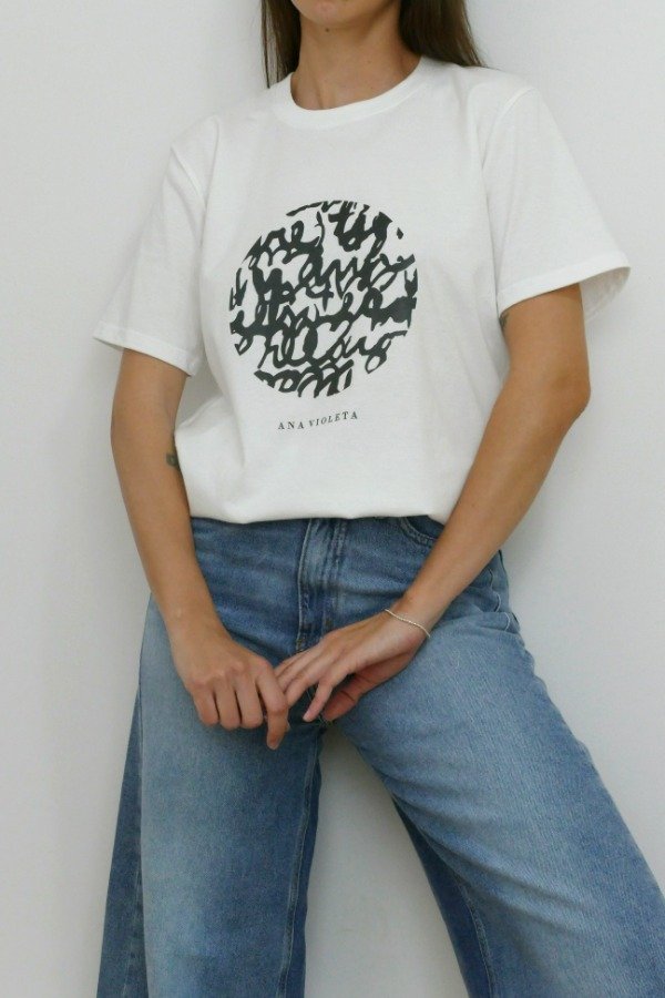 Producto - REMERA CIRCULAR BLANCA / UNISEX