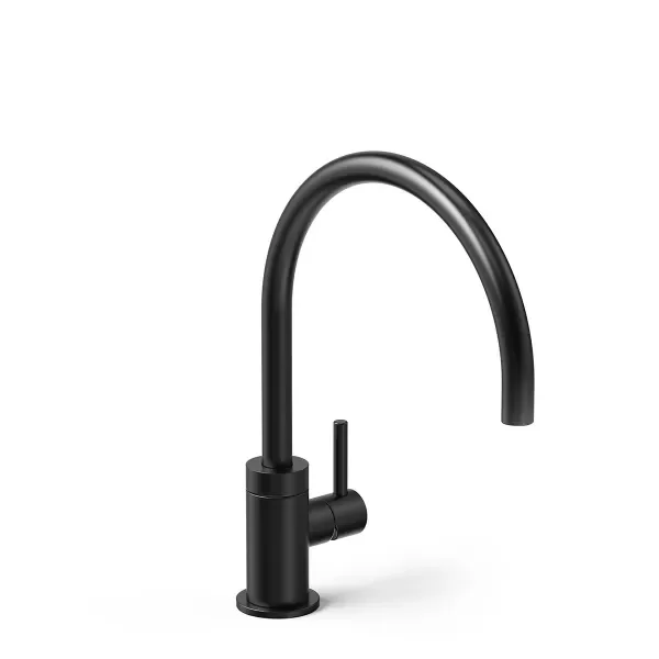 Producto - Grifería de Cocina Monocomando Mini Cucina curvo Negra Hidromet