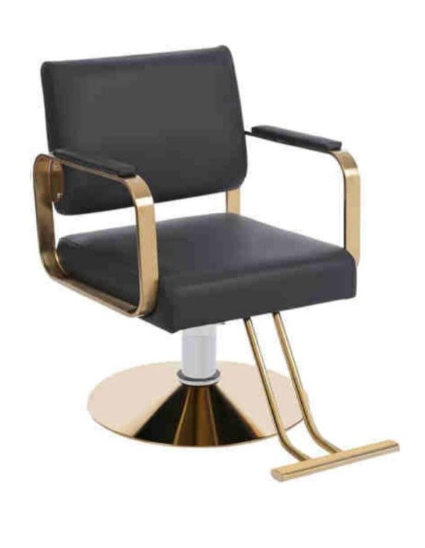 Producto - Sillon hidraulico profesional dorado