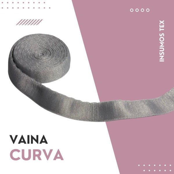 Producto - Vaina importada curva gris 10mm (por metro)