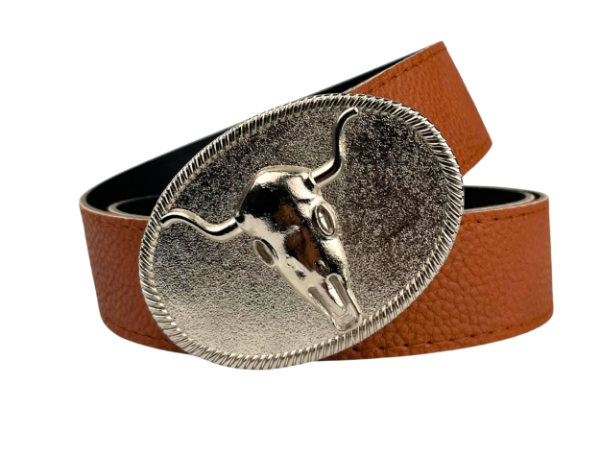 Producto - Cinto Chapon Toro Plateado Suela