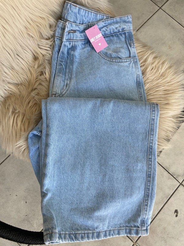 Producto - Wide leg traviesa celeste clásico