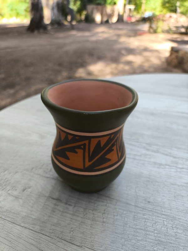 Producto - Mate Grande Cerámico con Diseño Andino