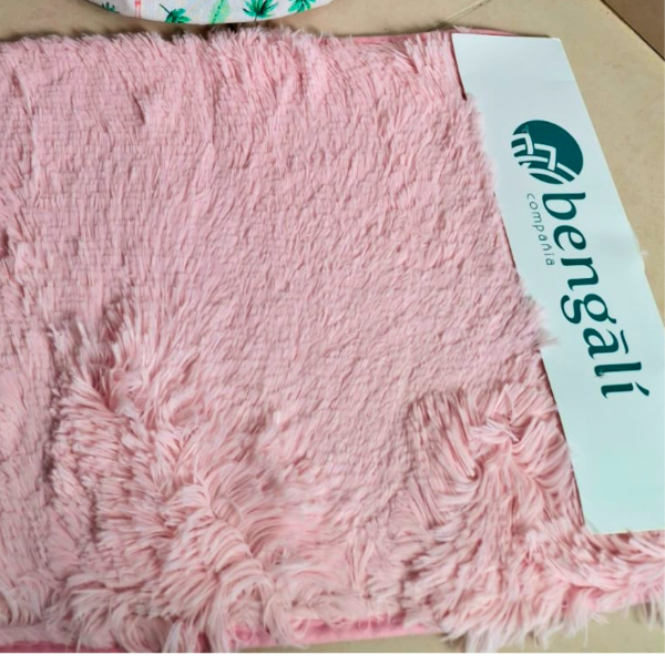Producto - Alfombra para baño rosa