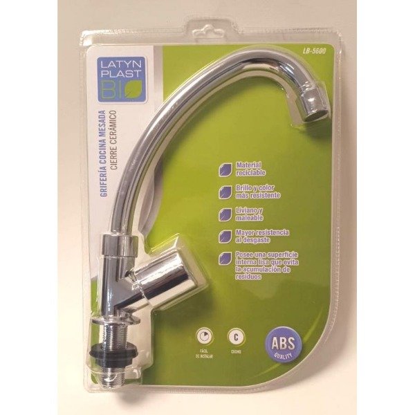 Producto - 12380   GRIFERIA ABS COCINA MESADA CROMADA 5