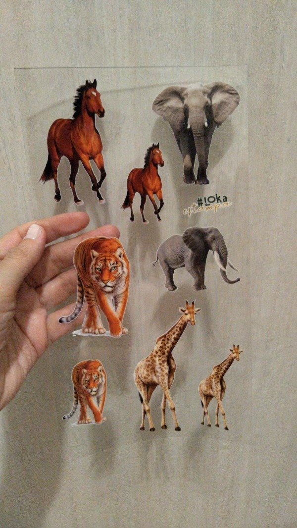 Producto - UV Medianas 16x28cm Animales #1