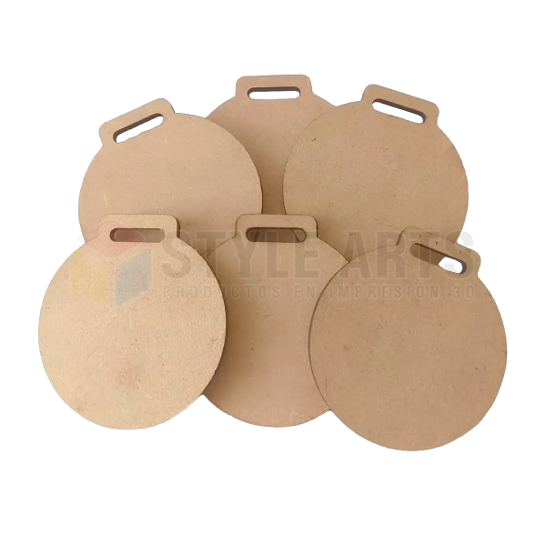 Producto - Medalla de 5cm pase 15mm fibrofacil X10 Und o mas