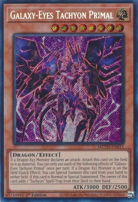 Producto - Galaxy-Eyes Tachyon Primal (SECRET) MZTM-EN011