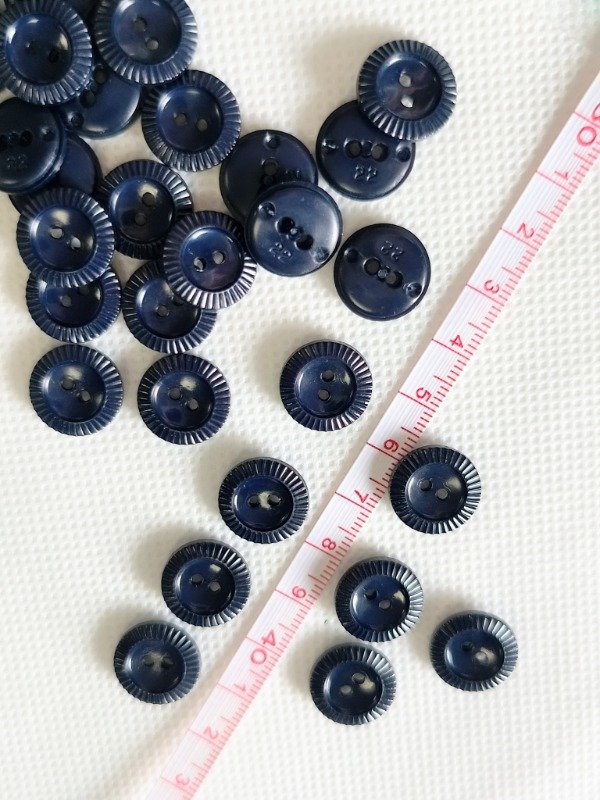 Producto - Botón azul marino 13 mm - 2