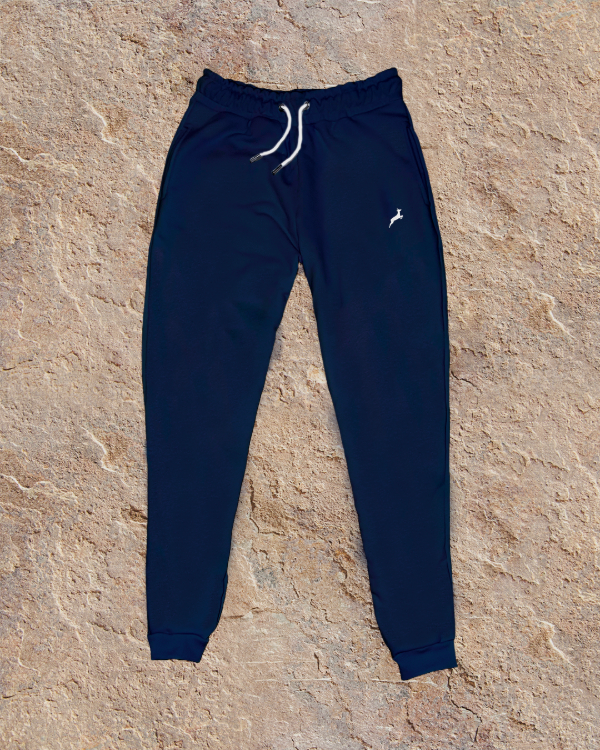 Producto - Pantalón Liso Algodón con Puño - Color Azul