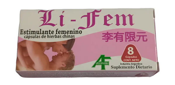 Producto - Estimulante Femenino Lifem 8 Tabs ArgenFarma
