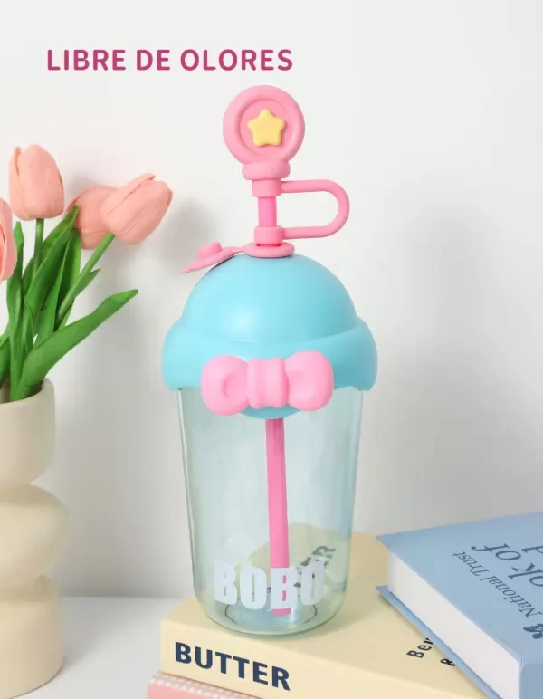 Producto - Vaso hermético kawaii con sorbete 1000ml - 4