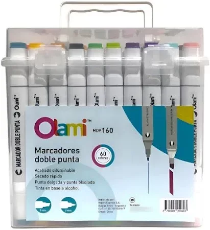 Producto - MARCADORES OLAMI DOBLE PUNTA X60