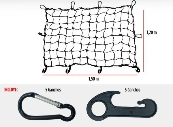 Producto - RED ELASTICA PARA CAJA DE CAMIONETAS (1.20 X 1.50 METROS) - 1