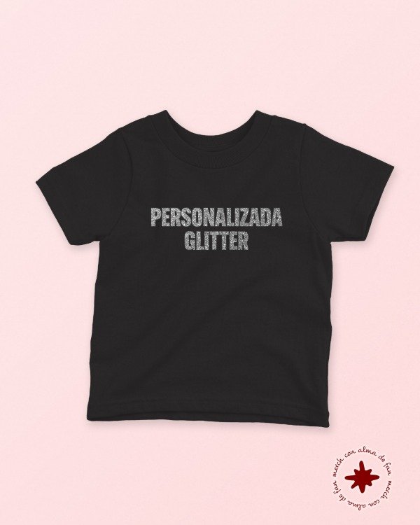 Producto - Baby tee personalizada glitter