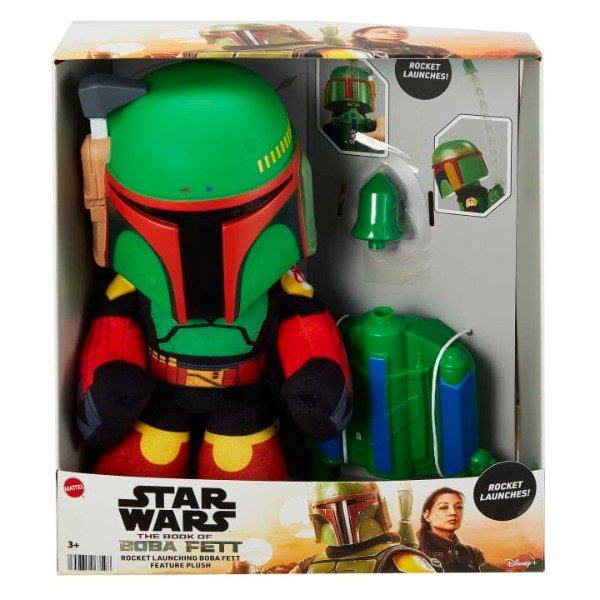 Producto - Star Wars The Book Of Boba Fett Rocket Launching Boba Fett Feature Plush