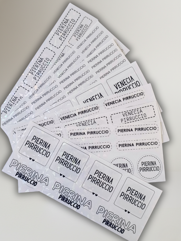 Producto - Etiquetas trasparentes Holograficas