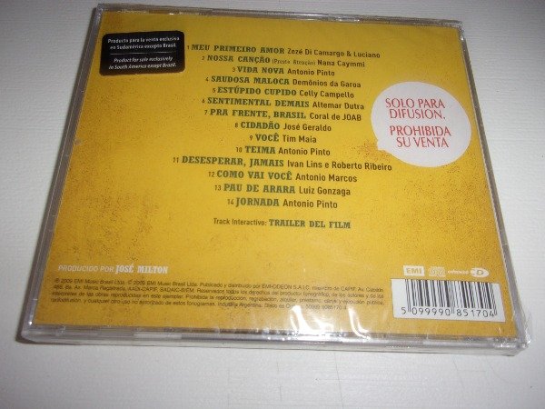 Producto - CD SOUNDTRACK LULA EL HIJO DEL BRASIL PROMO NUEVO TIM MAIA ANTONIO PINTO B64 - 1