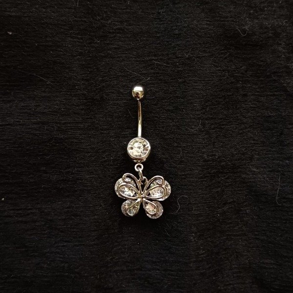 Producto - Piercing ombligo mariposa doble