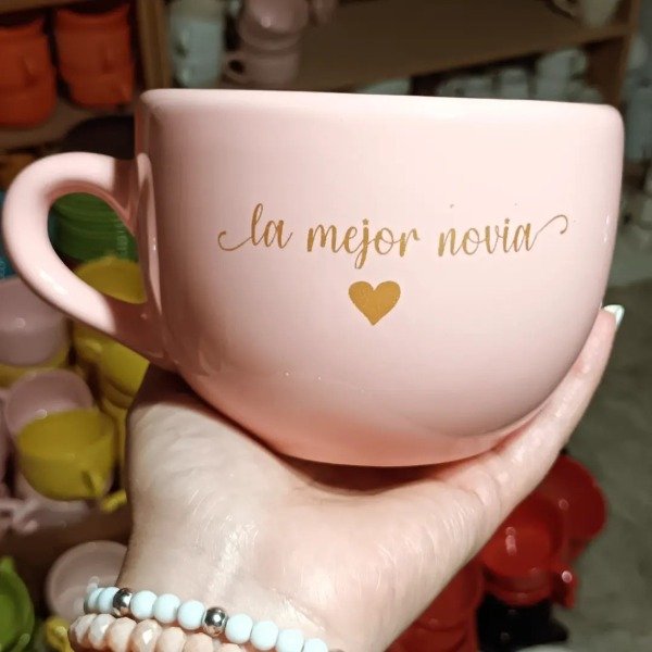 Producto - TAZON ROSA XL AMOR
