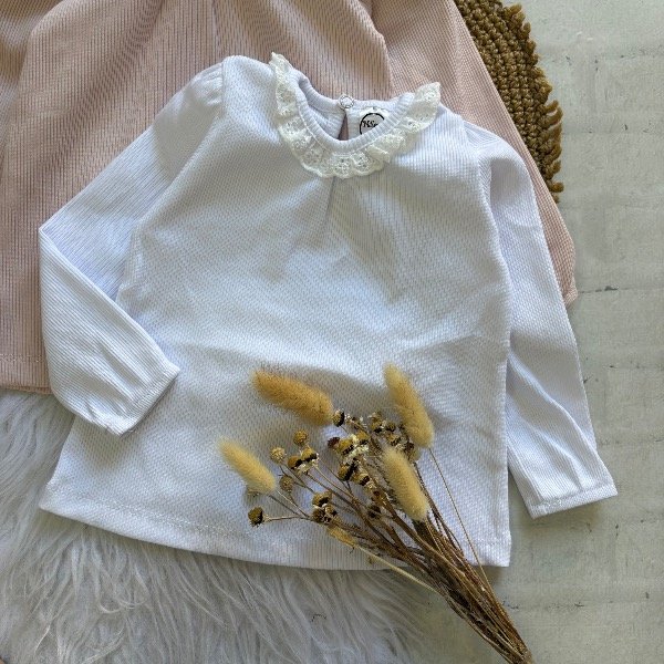 Producto - Camiseta Rufina en color BLANCO talles 2 al 6