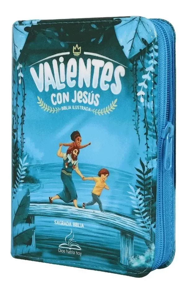Producto - BIBLIA INFANTIL VALIENTES CON JESUS REINA VALERA CONTEMPORANEA AZUL