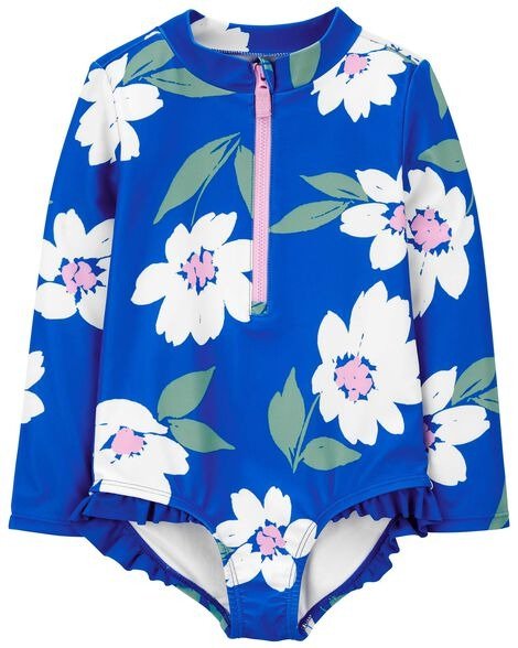 Producto - Malla Carter's azul flores manga larga