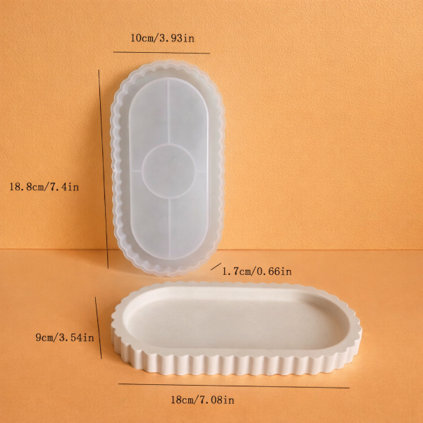 Producto - Molde bandeja oval ranurada chica