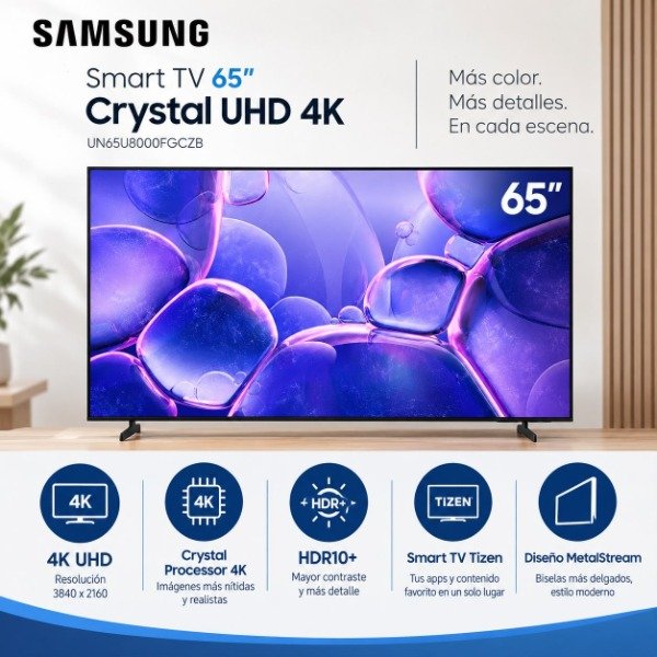 Producto - SMART TV 65" SAMSUNG CRYSTAL UHD 4K