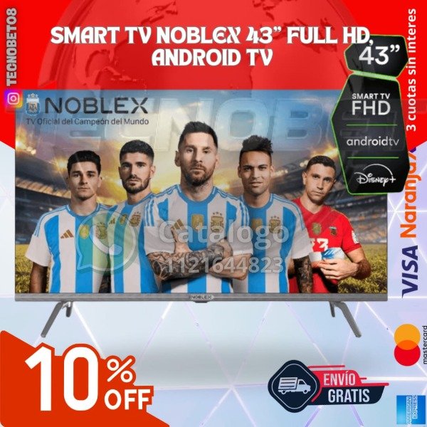 Producto - SMART TV NOBLEX 43", FULL HD-ANDROID TV