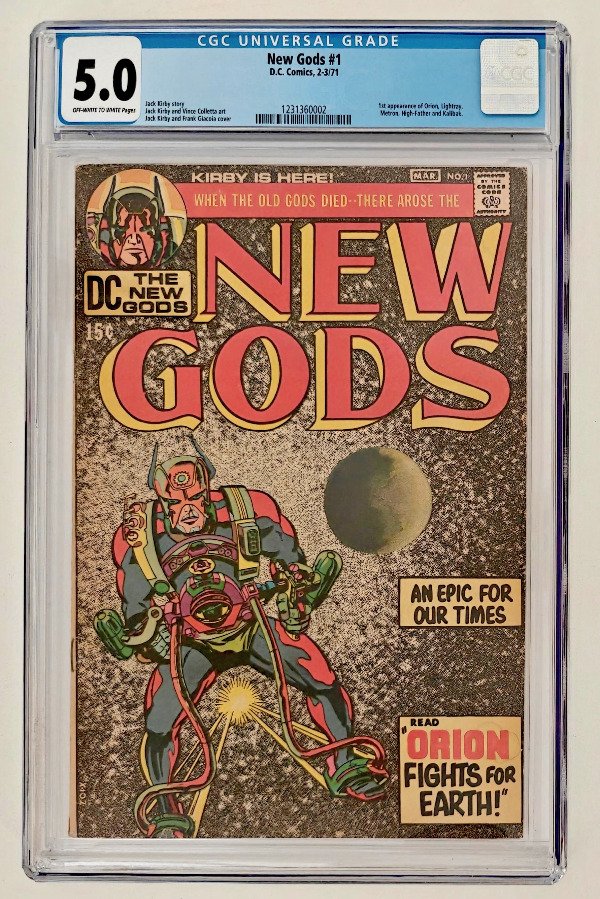 Producto - New Gods #1 (1971) - Clásico número del 4to Mundo de Kirby, certificado por CGC