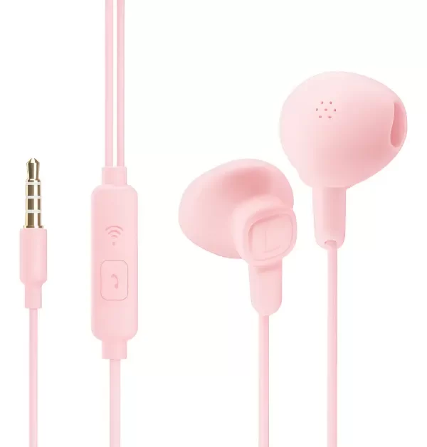 Producto - Auriculares manos libres Explosión - Con micrófono - Color rosado - Xaea