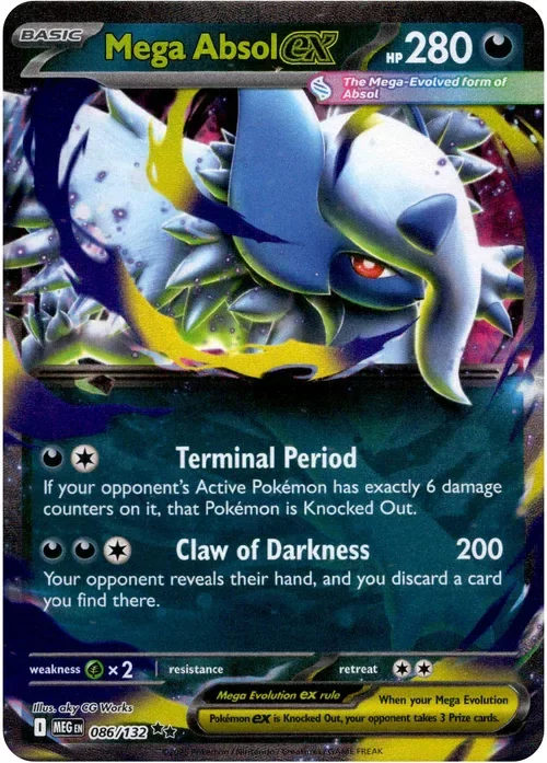 Producto - Mega Absol ex - 086/132 - Mega Evolution - Holo