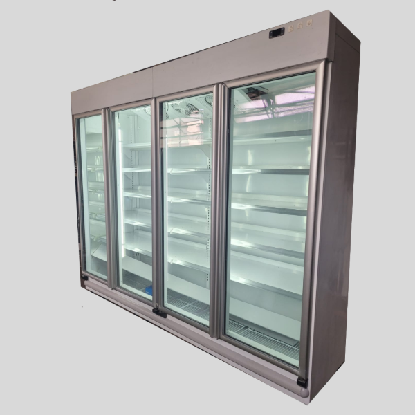 Producto - Heladera exhibidora de 4 puertas con estantes