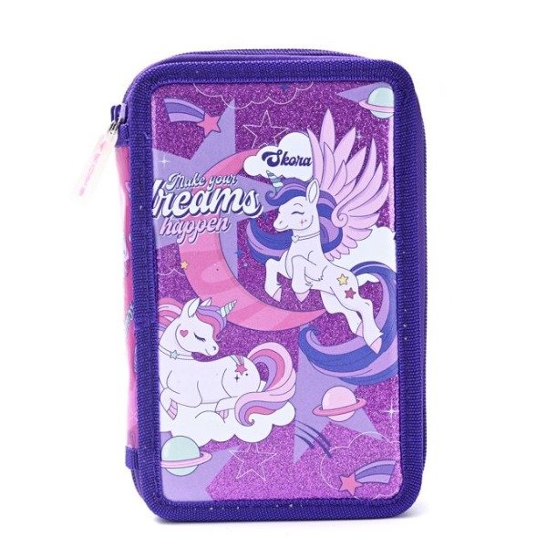 Producto - CARTUCHERA 2 PISOS UNICORNIO