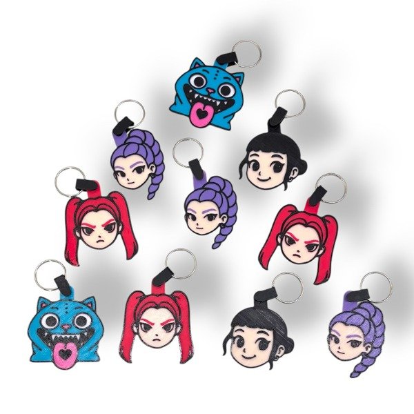 Producto - Llaveros Souvenir Personajes Pack 10u Kuromi Minecraft Mario