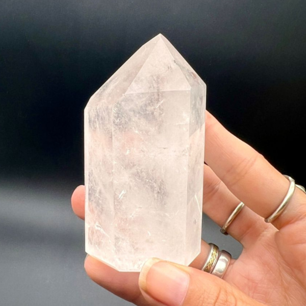 Producto - Punta facetada Maestra Cuarzo cristal 01