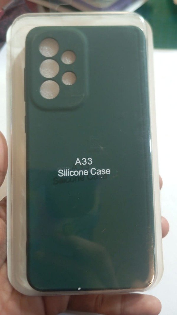 Producto - Funda Silicone Case Verde para Samsung A33