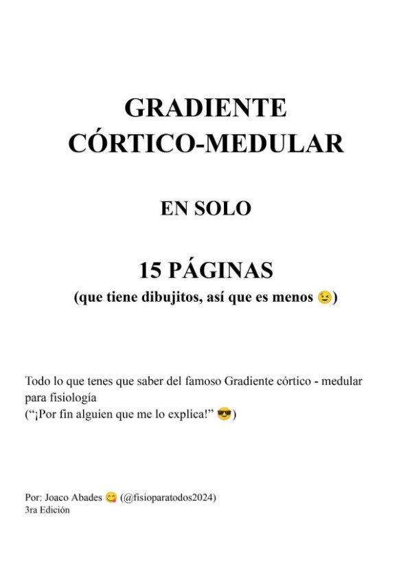 Producto - Apunte de Gradiente Cortico-Medular