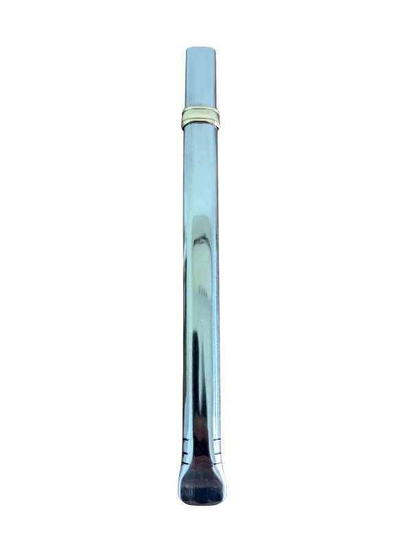 Producto - Bombilla pico curva de acero inox chata