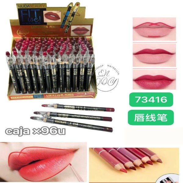 Producto - CAJA X96 LIPSTICK PENCIL DELINEADOR LABIO