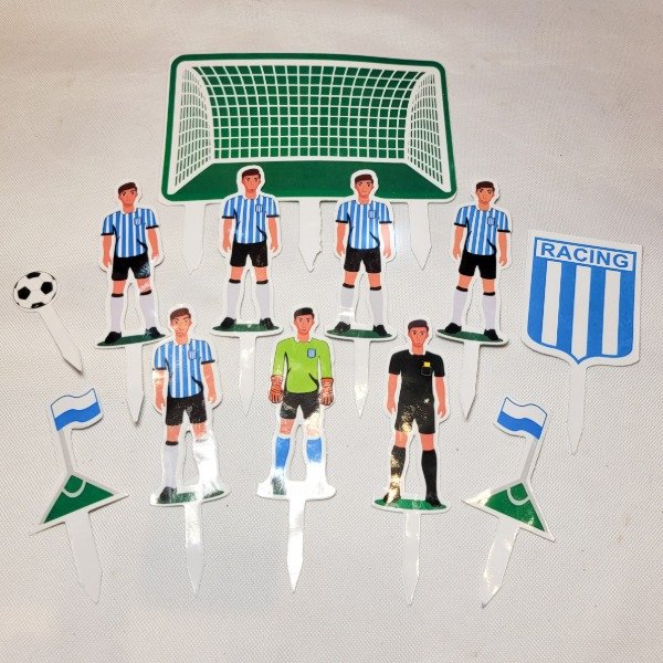 Producto - Set de fútbol RACING x12 piezas