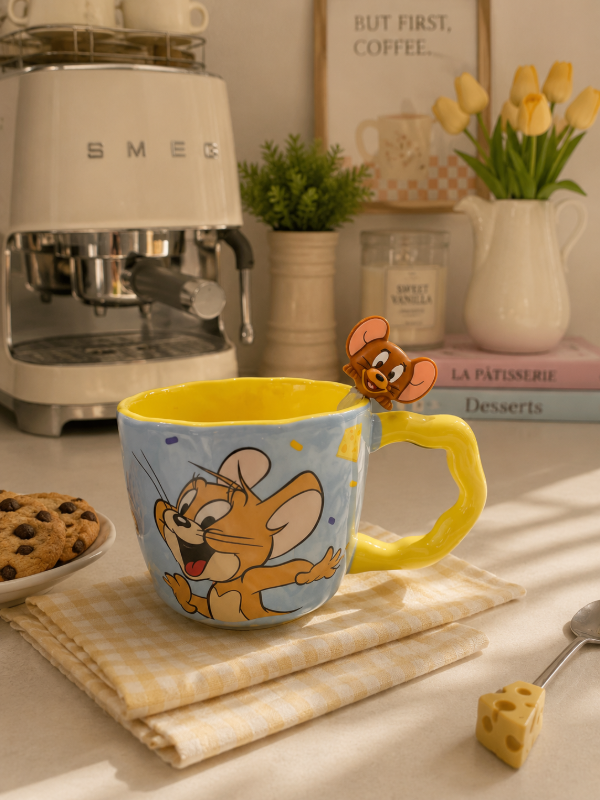 Producto - Tazon Tom y Jerry con cuchara