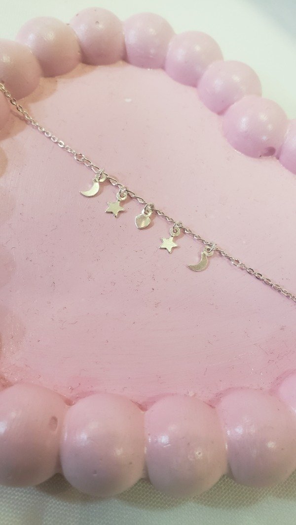 Producto - Pulsera estrella luna y corazon