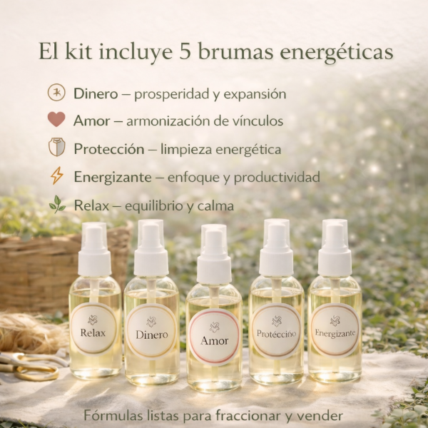 Producto - Combo x5 Brumas Vibracionales 1 Litro - 2