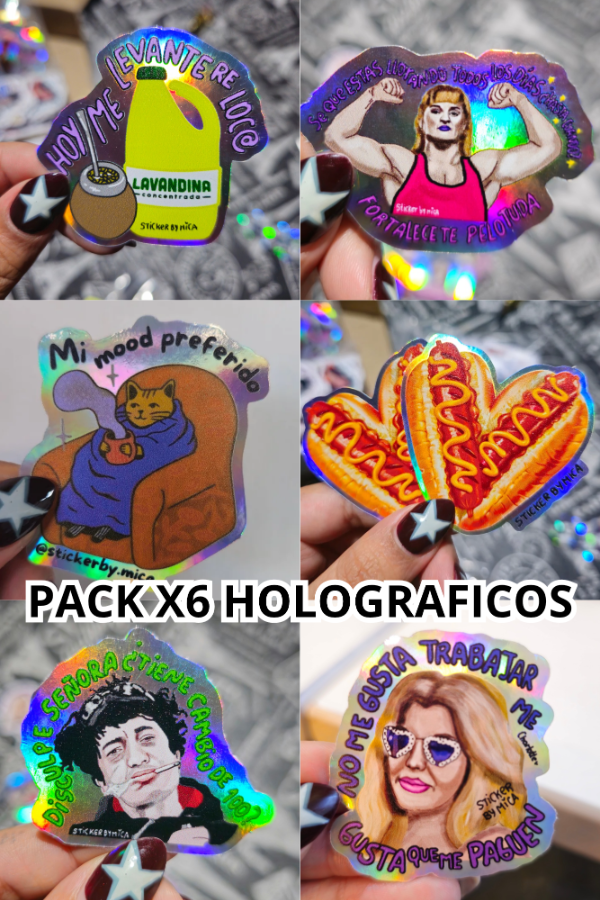 Producto - Pack x6 holograficos 1