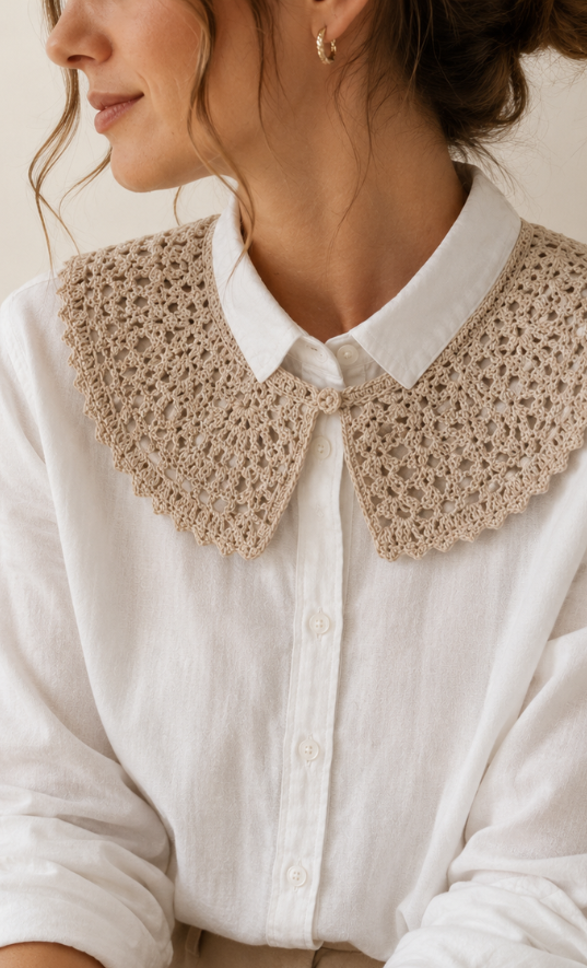 Producto - CUELLO CROCHET EN HILO DE ALGODÓN II #TENDENCIA